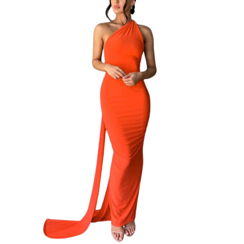 EVIERA™ – Elegant Ruched Backless Maxi Dress
