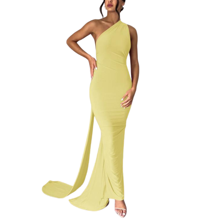 EVIERA™ – Elegant Ruched Backless Maxi Dress