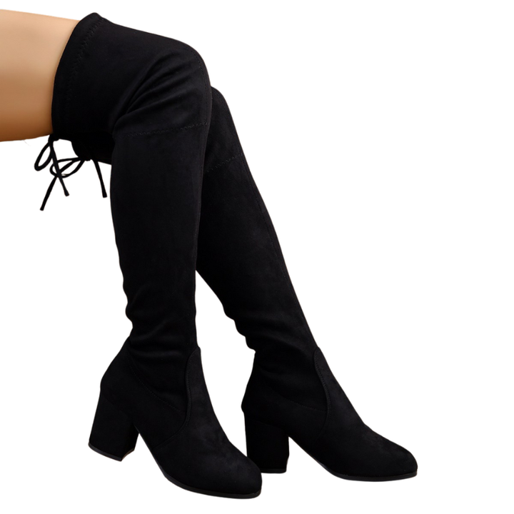 ALEXANDRA™ – Elegant Mid Heel Over-the-Knee Boots