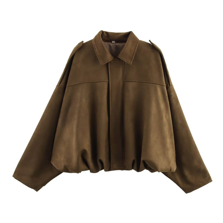 MORTIZIA™ – Sophisticated Cropped Contemporary Aviator Jacket