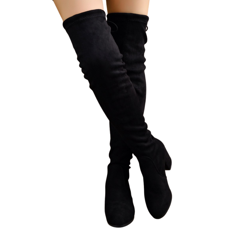 ALEXANDRA™ – Elegant Mid Heel Over-the-Knee Boots