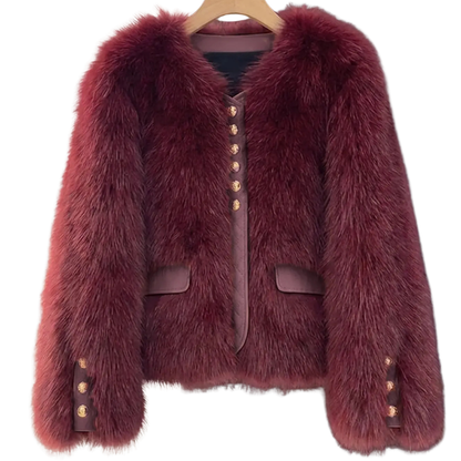RUTH™ – Stylish Faux Fur Patchwork Winter Jacket