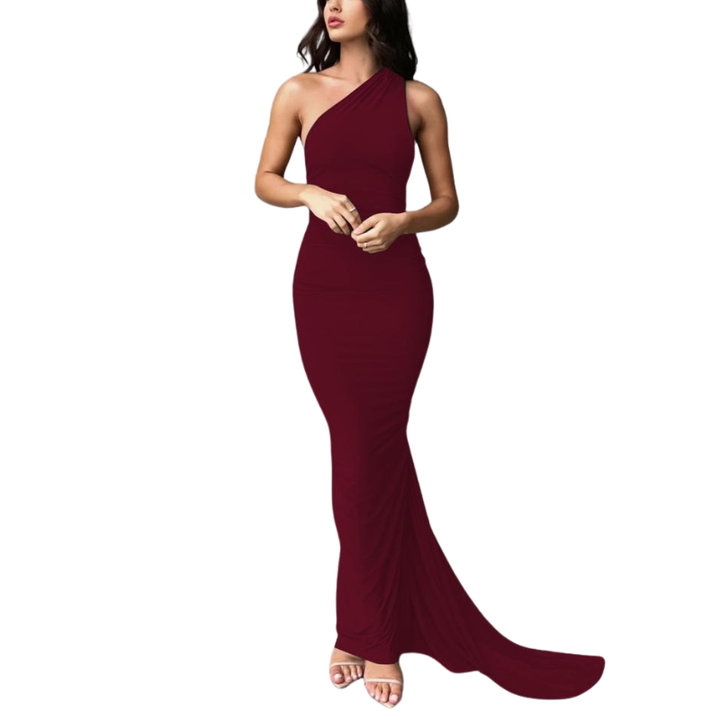 EVIERA™ – Elegant Ruched Backless Maxi Dress