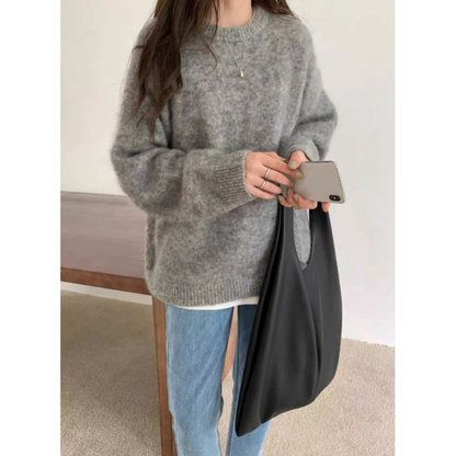 MIRIELLE™ - Comfy Long Sleeve Round Neck Sweater