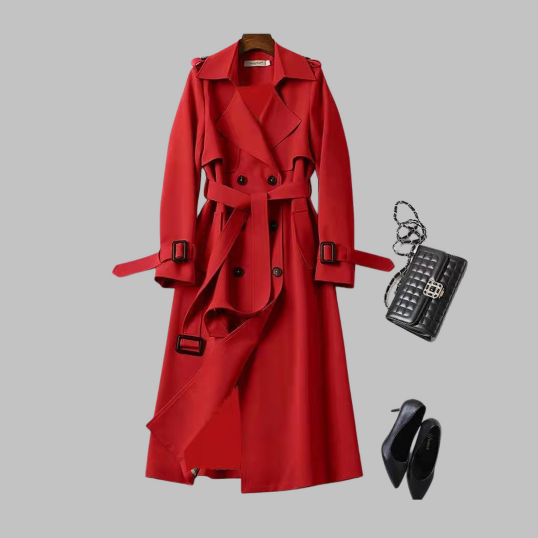 TIA™ - Elegant Knee-Length Loose Fit Coat