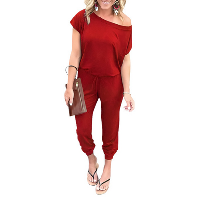 ADELFA™ – Effortless Off-Shoulder Summer Lounge Romper