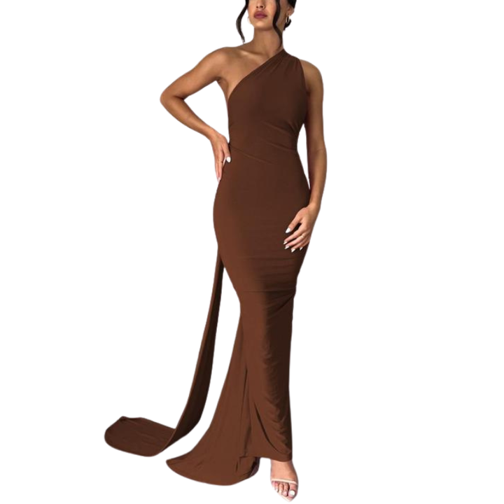 EVIERA™ – Elegant Ruched Backless Maxi Dress
