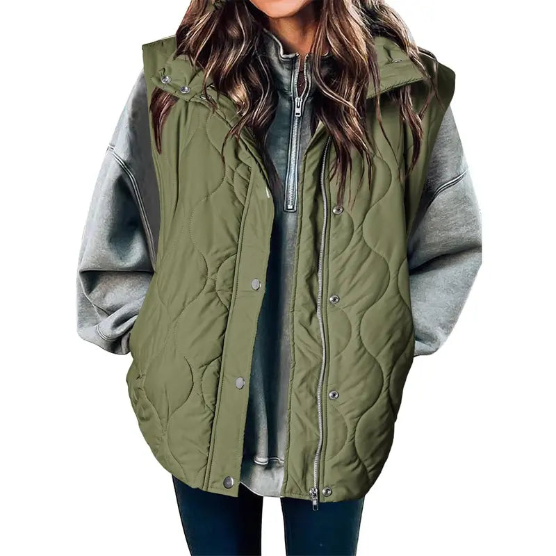 LIBBY™ - Women's Casual Puffer Quilted Oversize Lightweight Vest