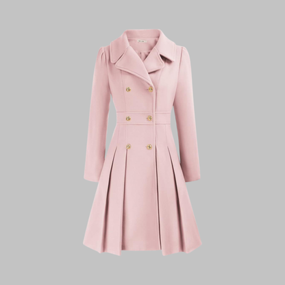 DAMI™ - Classy Double Button Long Sleeve Coat