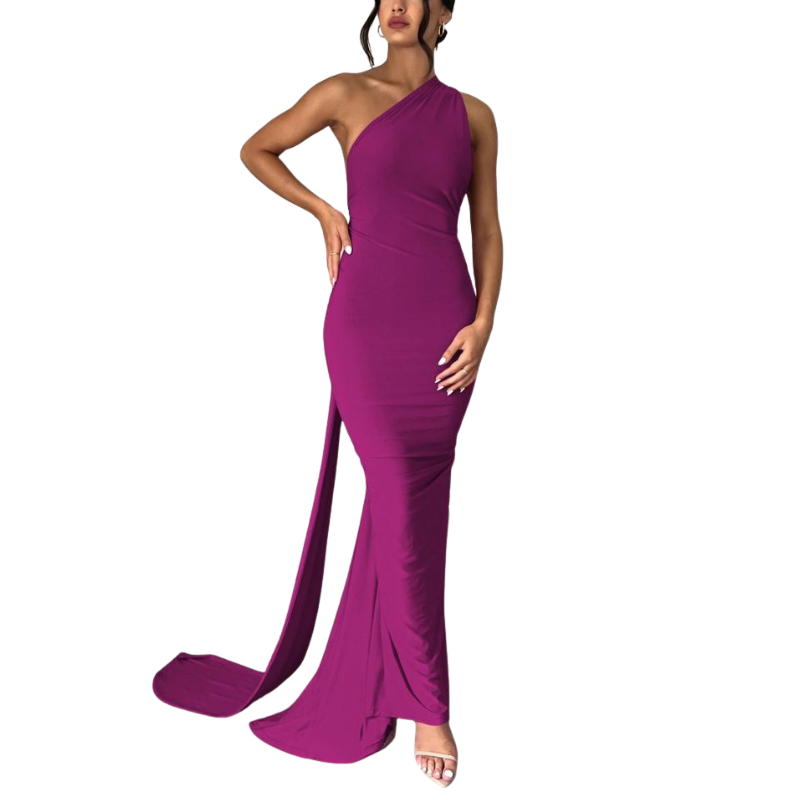 EVIERA™ – Elegant Ruched Backless Maxi Dress