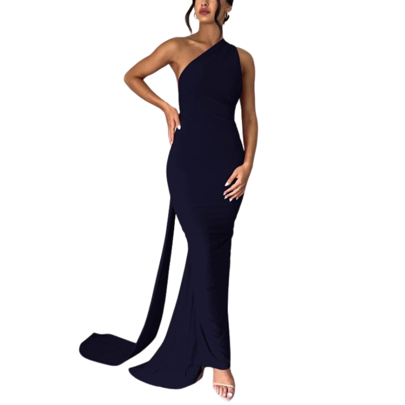 EVIERA™ – Elegant Ruched Backless Maxi Dress