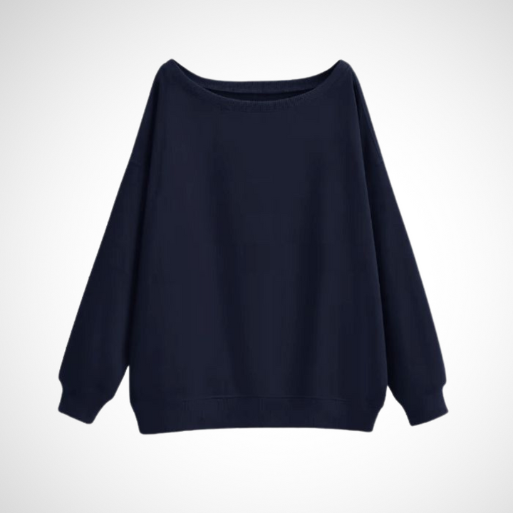 DIVECA™ - Casual Scoop Neck Long Sleeve Sweater