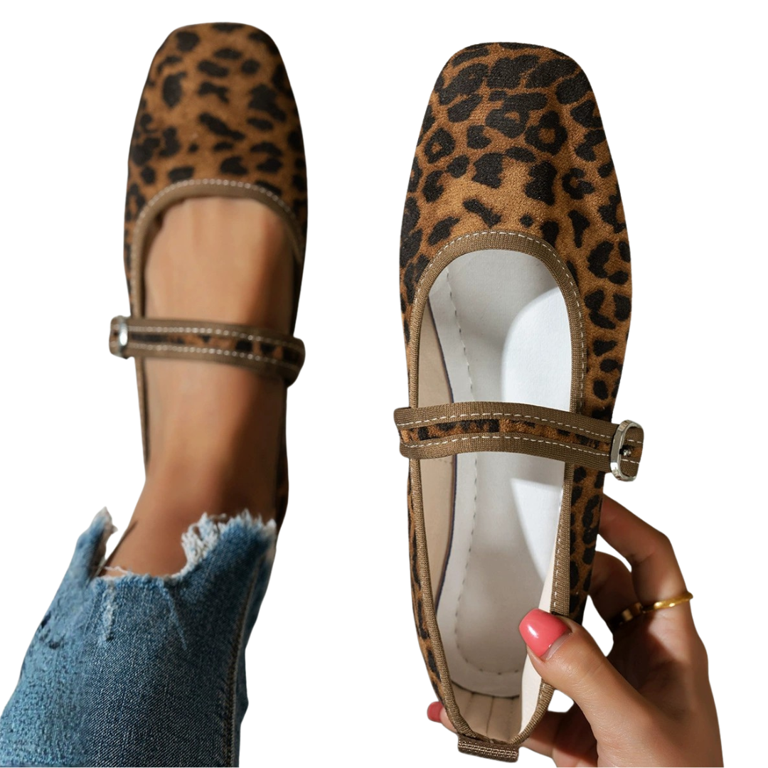 Classic Yellow Brown Leopard Print