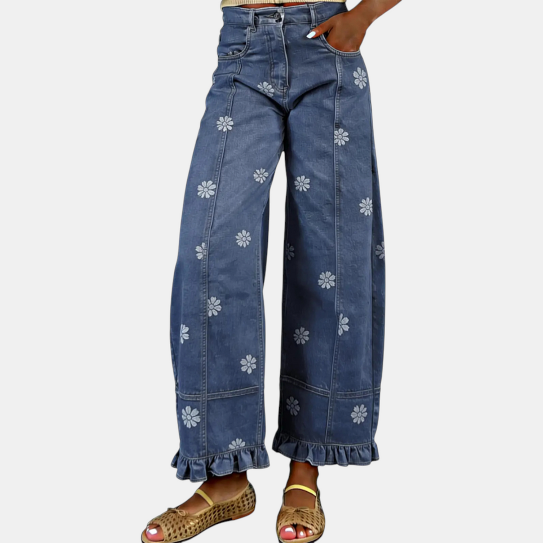 Dark Blue Floral