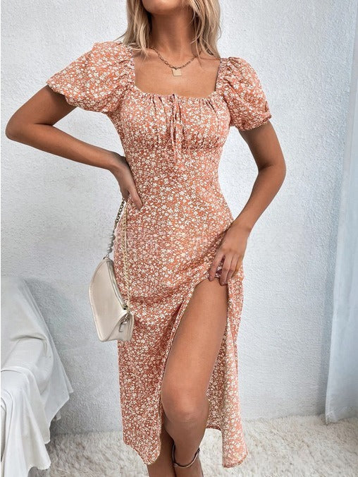 COLETTE™ – Ležérní letní šaty s hranatým výstřihem do V