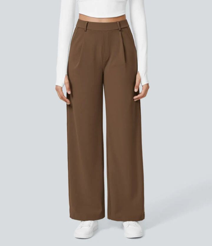 CHARMIE™ - Casual High Waist Straight Leg Pants