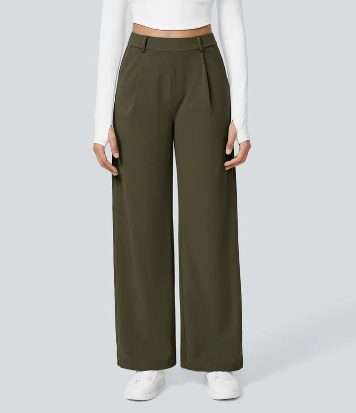 CHARMIE™ - Casual High Waist Straight Leg Pants