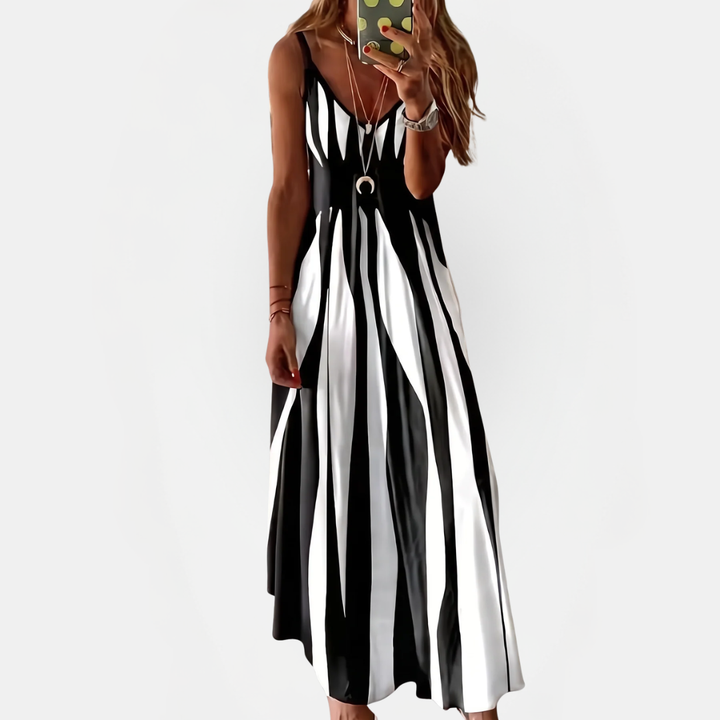 Women's Spaghetti Strap V-Neck Boho Sundress