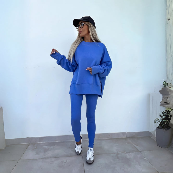 YACHI™ - Casual Long Sleeve Sweatshirt and Pants Set