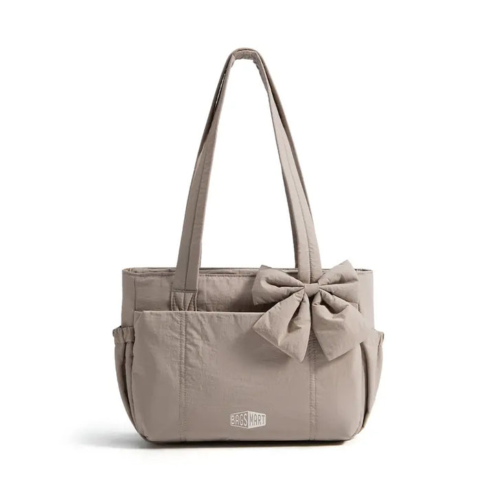 MARVA™ - Women’s BAGSMART Crush Bow Compact Tote Bag Cute Puffy Handbag