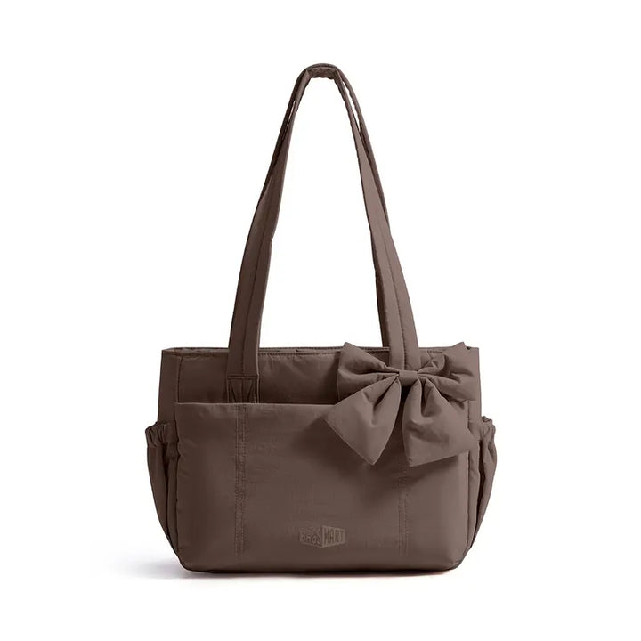 MARVA™ - Women’s BAGSMART Crush Bow Compact Tote Bag Cute Puffy Handbag
